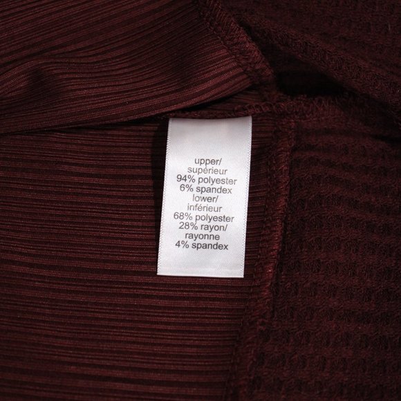MAURICES Textured Cardigan Sweater Long Sleeve Open Front Plum Waffle Knit Med - Picture 9 of 10